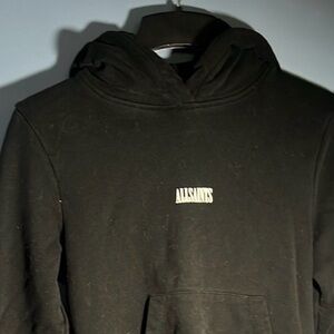 AllSaints Women’s Classic Logo Sweatshirt Hoodie Cropped